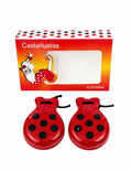 CASTAÑUELAS NIÑA ROJO LUNAR NEGRO