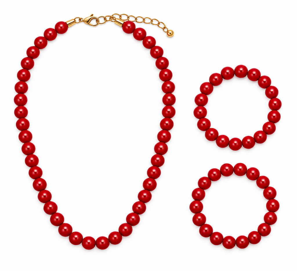 COLLAR NIÑA ROJO