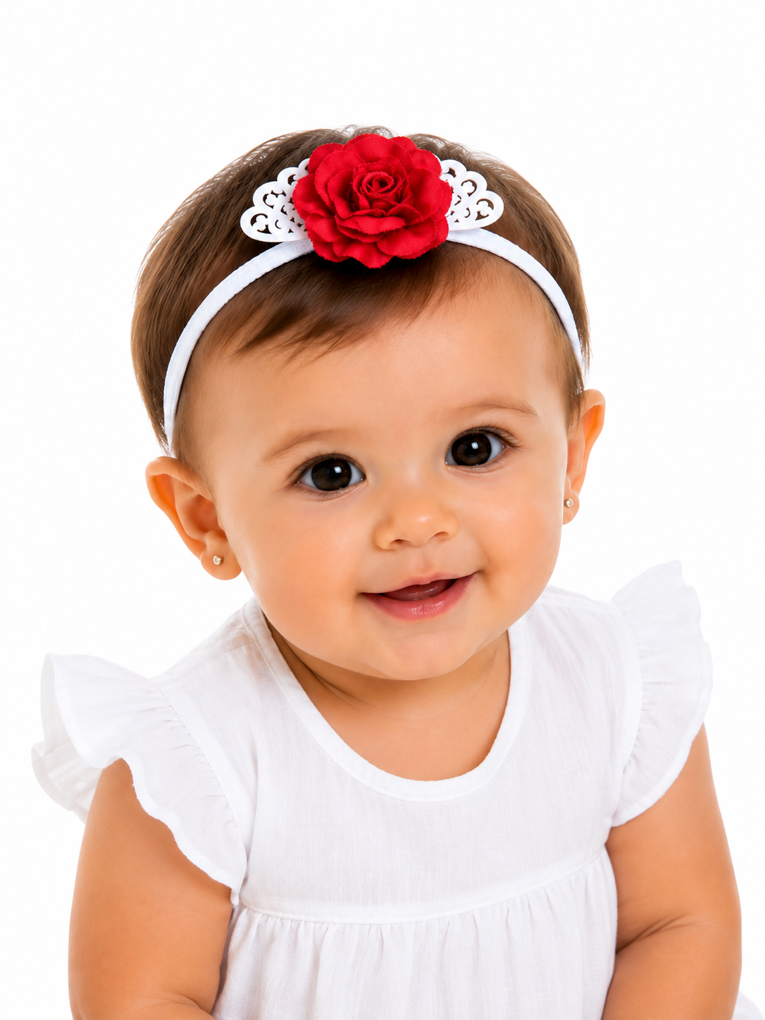 DIADEMA BEBE ROJO