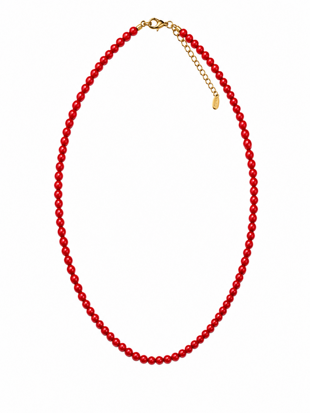 COLLAR ALEXIA BOLITAS PEQUEÑAS ROJO