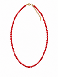 COLLAR ALEXIA BOLITAS PEQUEÑAS ROJO