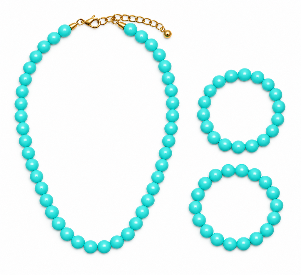 COLLAR NIÑA TURQUESA