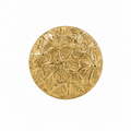 ANILLO CIRCULO FLORES DORADO