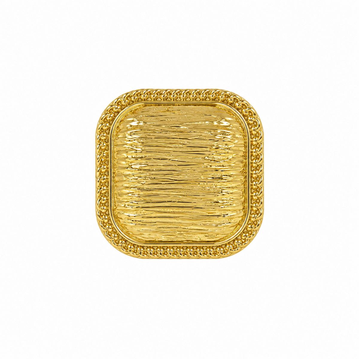 ANILLO CUADRADO DORADO