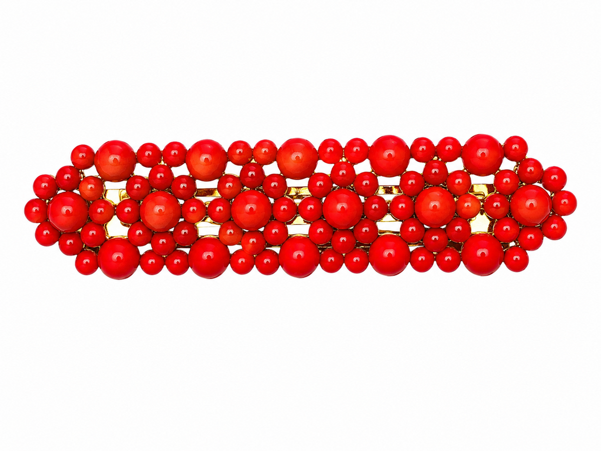 BROCHE BOLITAS ROJO