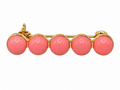 BROCHE NIÑA BOLITAS CORAL