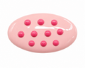 BROCHE NIÑA MINI PUNTITOS ROSA