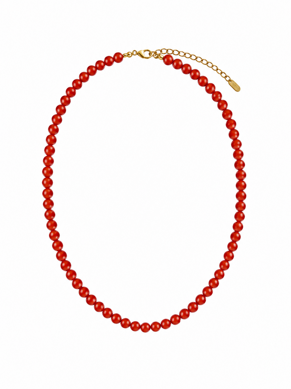 Collar Elena de bolitas pequeñas para flamenca, color caldera