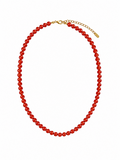 Collar Elena de bolitas pequeñas para flamenca, color caldera