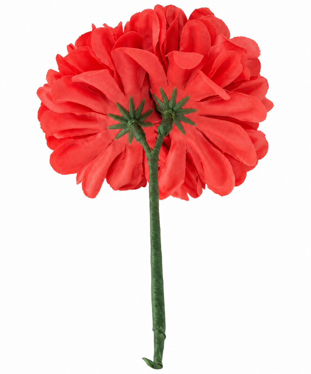 Ramillete pompón Lia coral para niña flamenca, otra vista
