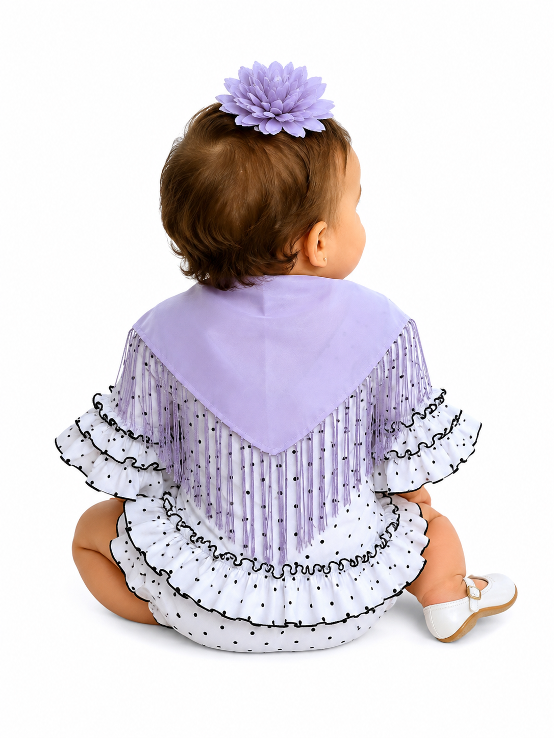 Mantón para bebé, color lila