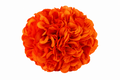 Ramillete pompón Lia naranja para niña flamenca